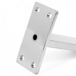 PATA METÁLICA MODELO TELLA ACABADOS CROMO Y NEGRO