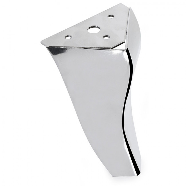 PATA METÁLICA ISELA ISELA. ACERO. CROMO. SOPORTE PARA MOBILIARIO. PLACA SUPERIOR. ALTURA 120MM - Q&Q