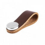 TIRADOR COLGANTE -ZAMAK. PARA MUEBLE - VIEFE ACABADO BEIGE - CROMO DIST. AGUJERO COLGANTE 22X70