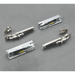 MECANISMO ELEVABLE ASCENDENTE. HIERRO-ZAMAK. ZINCADO. PARA ARMARIO SUPERIOR. CIERRE AMORTIGUADO - SALICE 2