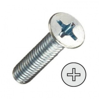 TORNILLO ROSCA METAL CABEZA PLANA DIN 965 ZINCADO 2