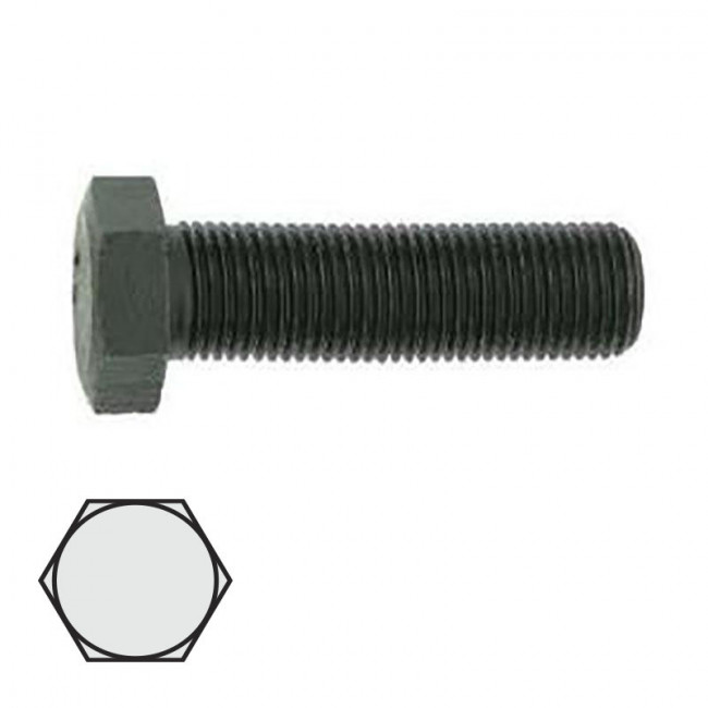 TORNILLO CABEZA HEXAGONAL DIN 931. NEGRO. CALIDAD 8.8