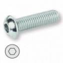 TORNILLO ALLEN ISO 7380. ROSCA MÉTRICA. ACABADO ZINCADO. CABEZA . ISO 7380