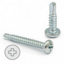 TORNILLO BROCA ROSCA CHAPA CABEZA REDONDA DIN 7504-N INOXIDABLE