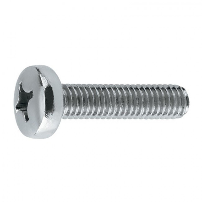 TORNILLO ROSCA METAL DIN 7985. ACERO INOXIDABLE. ROSCA MÉTRICA M-4. CABEZA ALOMADA