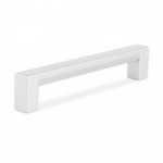 TIRADOR ZAMAK MODELO OLANO L104 C96 RAL9006 , BLANCO Y NEGRO MATE