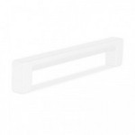 TIRADOR ZAMAK MODELO OLANO L104 C96 RAL9006 , BLANCO Y NEGRO MATE