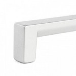 TIRADOR ZAMAK MODELO OLANO L104 C96 RAL9006 , BLANCO Y NEGRO MATE