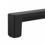 TIRADOR ZAMAK MODELO OLANO L104 C96 RAL9006 , BLANCO Y NEGRO MATE