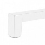 TIRADOR ZAMAK MODELO OLANO L104 C96 RAL9006 , BLANCO Y NEGRO MATE