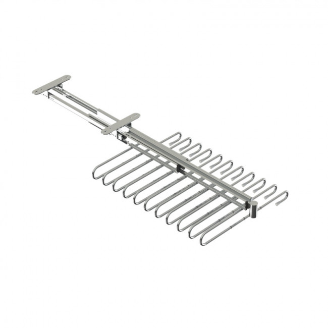 PANTALONERO 11 PERCHAS EXTRACCIÓN TOTAL ACABADO CROMO / GRAFITO