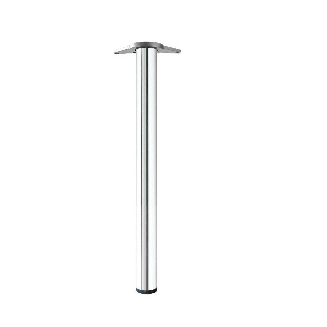 PATA REGULABLE DE ACERO PARA MESA MODELO NEIVA. ACABADO CROMO. MESA O ENCIMERA