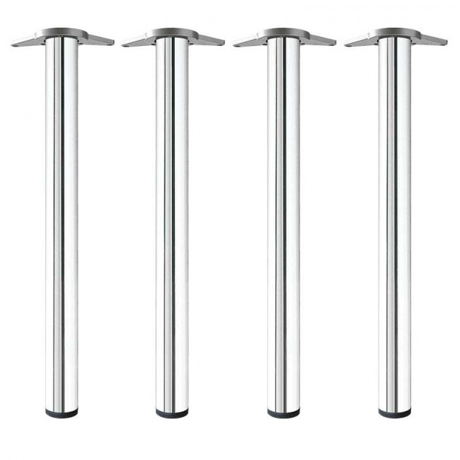 JUEGO DE 4 PATAS DE ACERO PARA MESA. ALTURA 71 CM. DIÁMETRO 60 MM. MODELO NEIVA