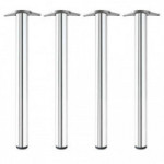 JUEGO DE 4 PATAS DE ACERO PARA MESA. ALTURA 71 CM. DIÁMETRO 60 MM. MODELO NEIVA