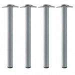 JUEGO DE 4 PATAS DE ACERO PARA MESA. ALTURA 71 CM. DIÁMETRO 60 MM. MODELO NEIVA