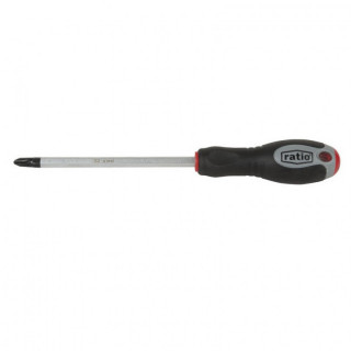 DESTORNILLADOR PHILLIPS. ACERO S2. MANGO BIMATERIAL ERGONÓMICO. PUNTA PH1. PUNTA PHILLIPS. LONGITUD 60MM - RATIO 2