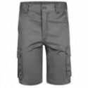 BERMUDA MULTIBOLSILLOS STRETCH GRIS TALLA 34-60 TALLAJE TALLA 40