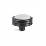 TIRADOR DE MUEBLE TABOR. ZAMAK Y PORCELANA. MATE / GIUSTI
