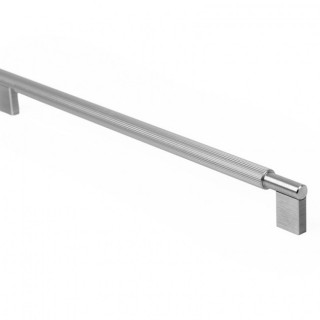 TIRADOR ALUMINIO MODELO ARPA ACABADOS EFECTO INOX, LATON CEPILLADO, NEGRO CEPILLADO 2