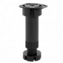 PATA DE COCINA REGULABLE LARRY. . NEGRO. PARA ZÓCALOS DE COCINA. ALTURA 75-175MM