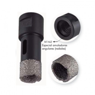CORONA DE DIAMANTE PARA PORCELANICO M-14 PARA AMOLADORA 2