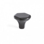 TIRADOR DE MUEBLE RIOLITA. ZAMAK. NEGRO MATE. ASA RECTA - GIUSTI