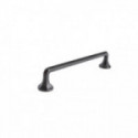 TIRADOR DE MUEBLE RIOLITA. ZAMAK. NEGRO MATE. ASA RECTA - GIUSTI