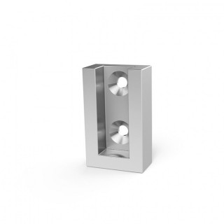 SOPORTE TUBO LATERAL ECO 30-12 DISPONIBLE EN ACABADOS PLATA MATE, MOCCA, BLANCO, NEGRO Y GRAFITO 2