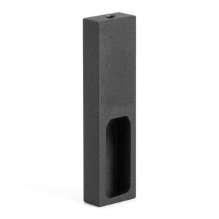 SOPORTE TUBO LATERAL SIN TALADRO ACABADOS DISPONIBLES GRAFITO Y PLATA MATE 2