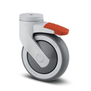 RUEDA GIRATORIA LEVINA ø100 ARO GOMA 2