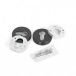 BOCALLAVE YALE REDONDO ø50 NÍQUEL MATE, CROMO SATINADO, NEGRO MATE