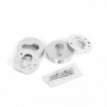 BOCALLAVE YALE REDONDO ø50 NÍQUEL MATE, CROMO SATINADO, NEGRO MATE