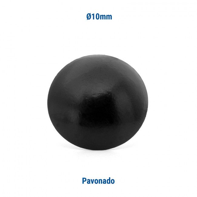 TACHUELA LISA HIERRO ø10