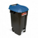 CONTENEDOR DE RESIDUOS CON PEDAL 120 L TAYG ACABADO AZUL