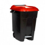 CONTENEDOR DE RESIDUOS CON PEDAL 120 L TAYG ACABADO AZUL