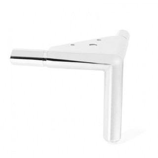 PATA ALUMINIO MODELO TEOS H130 ø25 ACABADOS CROMO Y NEGRO 2