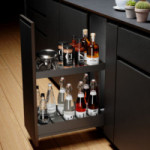 BOTELLERO NOVA FLAT. . EXTRAÍBLE. ANTRACITA. CARGA MÁXIMA 40 KG - MENAGE CONFORT