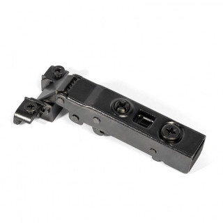 BISAGRA PUMA CLIP CAM  APERTURA 105º PARA PUERTAS DE PERFIL ALUMINIO ACABADO GRAFITO CIERRE AMORTIGUADO 2