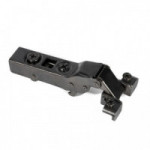 BISAGRA PUMA CLIP CAM  APERTURA 105º PARA PUERTAS DE PERFIL ALUMINIO ACABADO GRAFITO CIERRE AMORTIGUADO