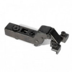BISAGRA PUMA CLIP CAM  APERTURA 105º PARA PUERTAS DE PERFIL ALUMINIO ACABADO GRAFITO CIERRE AMORTIGUADO