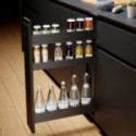 BOTELLERO ALTO NOVA FLAT. . ANTRACITA. ESPESOR 16-19MM. BASE ANTIDESLIZANTE. COMPATIBLE MÓDULOS 150-200 - MENAGE CONFORT