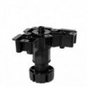 PATA DE COCINA REGULABLE OCTO+. PLÁSTICO. NEGRO MATE. PARA COCINA. TETÓN EXPANSIBLE 13MM. ALTURA 80-190MM - JUYPAL