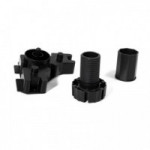 PATA DE COCINA REGULABLE OCTO+. PLÁSTICO. NEGRO MATE. PARA COCINA. TETÓN EXPANSIBLE 13MM. ALTURA 80-190MM - JUYPAL