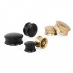 POMO ZAMAK MODELO PRESCOTT ACABADO ORO SATINADO Y NEGRO MATE