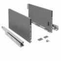 CAJÓN QUBE SMOVE. EXTRACCIÓN TOTAL. CIERRE AMORTIGUADO SLOW. ACERO ZINCADO. CARGA MAXIMA 40KG
