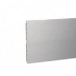 ZÓCALO PVC/ALUMINIO-PAPEL MELAMINA MODELO ZESIO 3,95M ACABADO PLATA MATE, BLANCO MATE Y NEGRO MATE