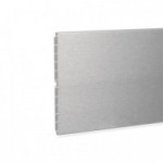 ZÓCALO PVC/ALUMINIO-PAPEL MELAMINA MODELO ZESIO 3,95M ACABADO PLATA MATE, BLANCO MATE Y NEGRO MATE