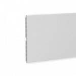ZÓCALO PVC/ALUMINIO-PAPEL MELAMINA MODELO ZESIO 3,95M ACABADO PLATA MATE, BLANCO MATE Y NEGRO MATE