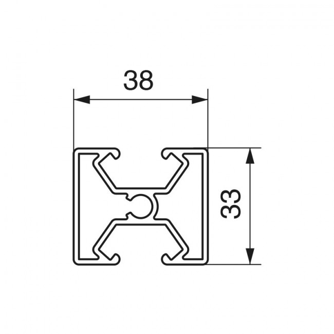 PERFIL ALUMINIO KUADRO-SISTEM 5,25...