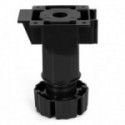 PATA DE COCINA REGULABLE OCTO. PLÁSTICO. NEGRO. PARA ZÓCALO DE MADERA O PVC - JUYPAL